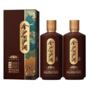再降价：JINSHA 金沙 回沙酒 回源 53度 酱香型白酒 大曲坤沙 500mL 2瓶