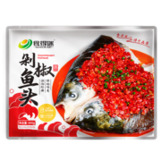 食得迷（SHIDEMI）剁椒鱼头640g半成品预制菜湘菜白鲢鱼头冷链方便速食 【蒜蓉香辣】剁椒鱼头640g*3