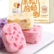Be&Cheery 百草味 冻干水果干 网红休闲零食小吃草莓蓝莓黄桃口味 酸奶果粒块54g