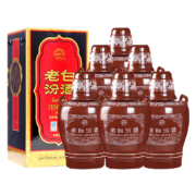 88VIP:汾酒山西杏花村53度老白汾475ml*6瓶整箱装白酒送礼