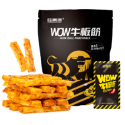 Plus会员:桂青源 WOW 厚切手撕牛板筋 300g*4件 香辣味