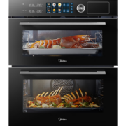 美的（Midea）85L大容量 12.5英寸幻彩大屏 免费厨房改造 嵌入式蒸烤箱二合一双腔家用烘焙蒸箱烤箱SD85