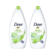 多芬Dove多芬沐浴露 清新水透清爽美肤黄瓜190克*2 瓶