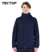 探拓（TECTOP）三合一冲锋衣两件套户外抗寒服保暖抓绒内胆防风衣外套登山服 男款宝石蓝 XL