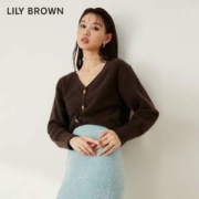Lily Brown 莉莉布朗 女士羊毛浣熊V领针织开衫 LWND234040
