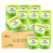 plus会员、需首购:心相印 卷筒纸 云感柔肤 4层110g*30卷＊4件