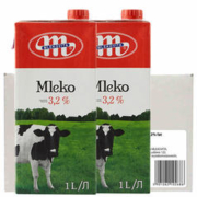 MLEKOVITA 妙可 波兰进口黑白牛系列全脂3.2UHT纯牛奶1L*12盒原生高钙