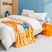 迪士尼法兰绒盖毯空调毯珊瑚绒婴儿宝宝四季通用单层学生沙发毛毯