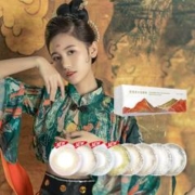 晶硕敦煌国潮美瞳近视彩色日抛10片