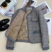 大花棉袄2023冬新款网红东北棉服盘扣民族风加厚妈妈小碎花棉衣