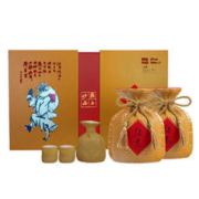 酒鬼 黄坛 馥郁香型白酒 52度 500ml*2瓶 礼盒装 赠小酒礼盒*1件
