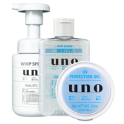 吾诺（UNO）男士洁面套装(净颜泡沫150ml+爽肤水200ml+防晒凝露80g)洗面奶