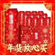 京东PLUS：SNOWBEER 雪花 节庆红罐 8度啤酒 500ml*12听 年货礼盒