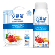 伊利安慕希高端颗粒草莓燕麦酸奶200g*10瓶/箱  年货礼盒 10月产