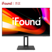 iFound 27英寸 专业办公显示器 4K超清 IPS广视角 滤蓝光 微边 商务显示屏 HDR10 升降旋转 27EU4H3
