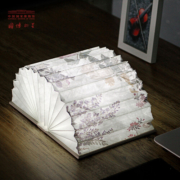 中国国家博物馆植物花卉书本灯创意创意家居灯文创礼品国潮生日礼物桌面摆件 书本灯