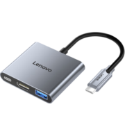 联想（lenovo）type-c转HDMI拓展坞扩展坞转换器平板转接头4k高清投屏适用雷电4笔记本电脑手机Ipad/Macbook