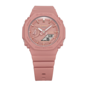 卡西欧（CASIO）G-SHOCK 防震防水LED照明双显薄款运动女士手表 GMA-S2100-4A2DR