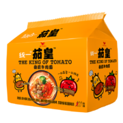 plus会员：统一 茄皇 番茄牛肉面 袋面 126克 *5袋 严