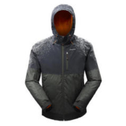 DECATHLON 迪卡侬 上衣秋户外加绒加厚防水外套QUMM男军绿色（袖长加长）XS 2647431