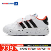 adidas 阿迪达斯 男孩女孩运动鞋 2024春新款潮流时尚户外出行轻便透气休闲运动鞋