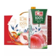 需福袋、88VIP：：汇源 100%桃汁果蔬汁 1000ml*6盒 拍两件