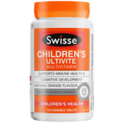 Swisse儿童多维矿物质咀嚼片 120片*1 复合维生素补充维BCED 钙铁锌【效期24年10月】