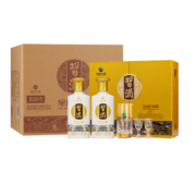 习酒 第四代金质 酱香型白酒 53度500ml*2瓶*3盒 礼盒整箱装