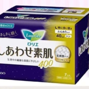PLUS会员：Laurier 乐而雅 F系列日本进口卫生巾 加长夜用40cm*7片 绵柔透气*2件