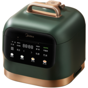 美的（Midea）轻享系列 复古智能电压力锅 3L易清洁内胆 全彩触控大屏 开盖火锅 智能预约 高压锅30M5-711
