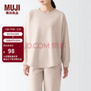 MUJI 無印良品 无印良品 MUJI 女式 抓绒 套头衫保暖家居服FDE53C2A 象牙色 M