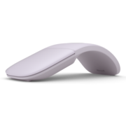 微软 (Microsoft) Arc 鼠标 迷雾紫 | 弯折设计 轻薄便携 全滚动平面 蓝影技术 蓝牙鼠标 人体工学 办公鼠标