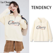 La Chapelle City 拉夏贝尔 女士polo领卫衣