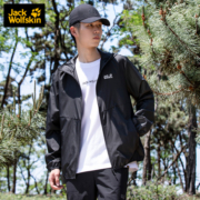 Jack Wolfskin狼爪皮肤衣男春夏新品户外骑行防晒服UPF40+防晒休闲外套5320112 5320112-6000/黑色 M 175/96A
