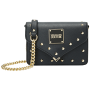 Versace Jeans Couture 范思哲 女士铆钉装饰链条包 黑色