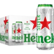Heineken喜力原麦汁浓度≥9.5°P 500mL 12罐*3件 赠500ml红爵3罐+玻璃杯