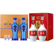 88VIP会员：台源 洋河海之蓝42度礼盒480ml*2瓶+茅台台源53度酱香型白酒500ml*2瓶