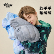 迪士尼（DISNEY）儿童装男童轻薄三防连帽羽绒服白鸭绒外套23冬DB341KE02青130