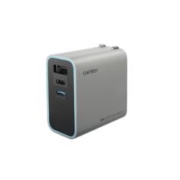 CukTech 酷态科65W三口氮化镓充电器USB/Type-C快充头适用PD20W苹果15/小米/华为/Macbook/笔记本电脑
