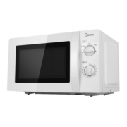 美的（Midea）家用小型微波炉20升 360°转盘加热 杀菌功能 旋钮操控 易洁内胆 侧拉门 M1-L213B