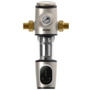 海尔（Haier）前置过滤器全屋中央净化器反冲洗升级6T大通量家用管道压力表监测隔铅HP15 HP15反冲洗