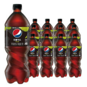 pepsi 百事 可乐无糖青柠味1L*12瓶整箱批大瓶极度七喜可乐碳酸饮料汽水