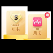 百度网盘 超级会员SVIP 年卡12个月 赠B站月卡  自动充值秒到账