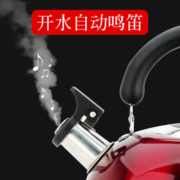 美厨（maxcook）烧水壶304不锈钢水壶 4L加厚鸣音 酒红色欧式系列MCH8696