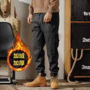 东品计 冬季加绒美式复古工装裤