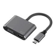 连拓 Type-C扩展坞转接头 USB-C转HDMI/VGA/USB3.0/PD快充电转换器线 适用M1苹果电脑iPad平板华为手机拓展坞