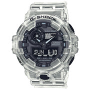 卡西欧casio手表G-SHOCK冰韧破冰行动透明灰防水运动男表 GA-700SKE-7A