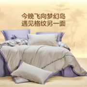 LOVO 乐蜗 床上磨毛四件套全棉纯棉床单被套三件套单双人床