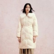 太平鸟 A7ACC455882 女士中长款收腰三防羽绒服