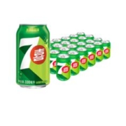 百事可乐7喜柠檬味汽水碳酸饮料330ml*24罐